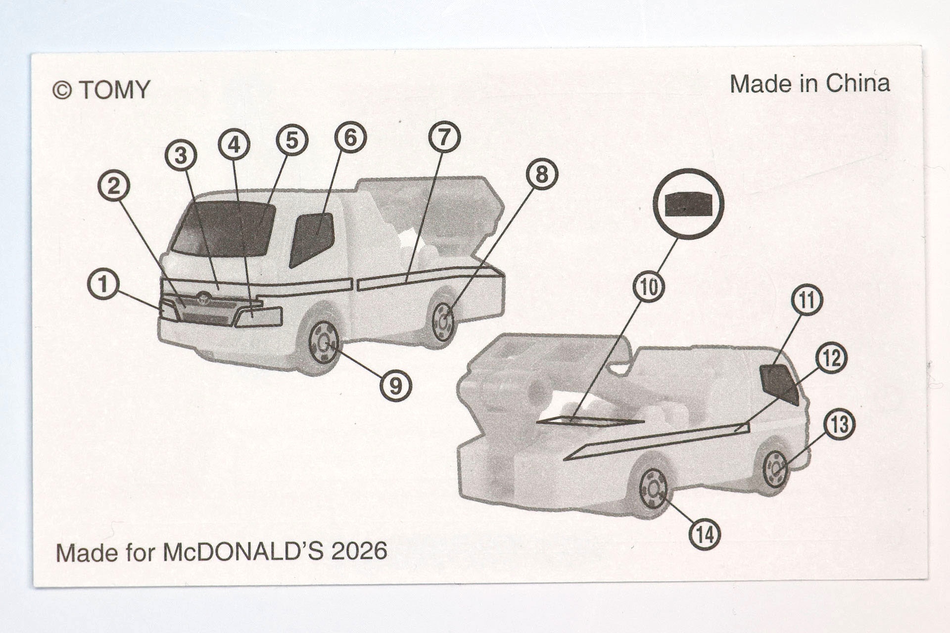わかりにくいところもあるので、シールを貼る場所をよく確認しよう