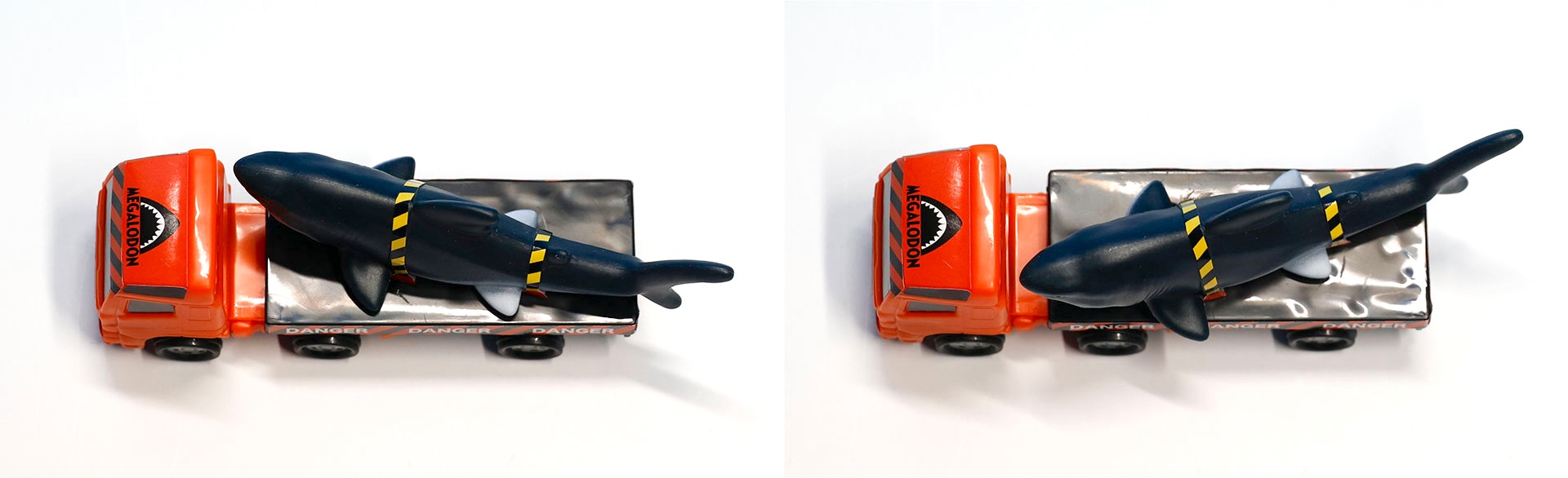 メガロドン本体は左右に動かすことができる