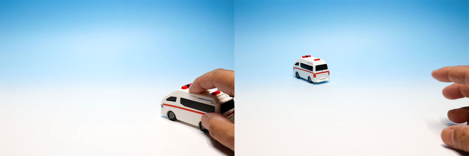 救急車両が通りま〜す！