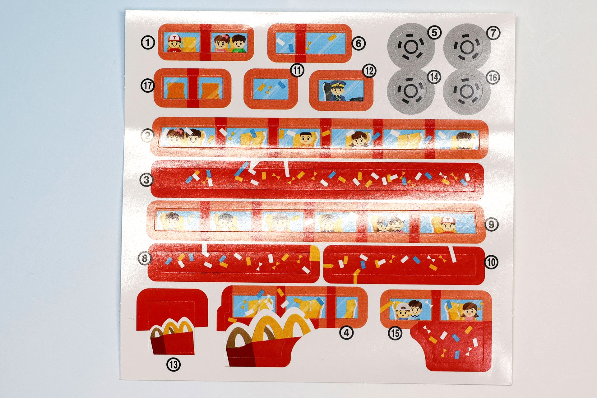 シールも賑やかだ