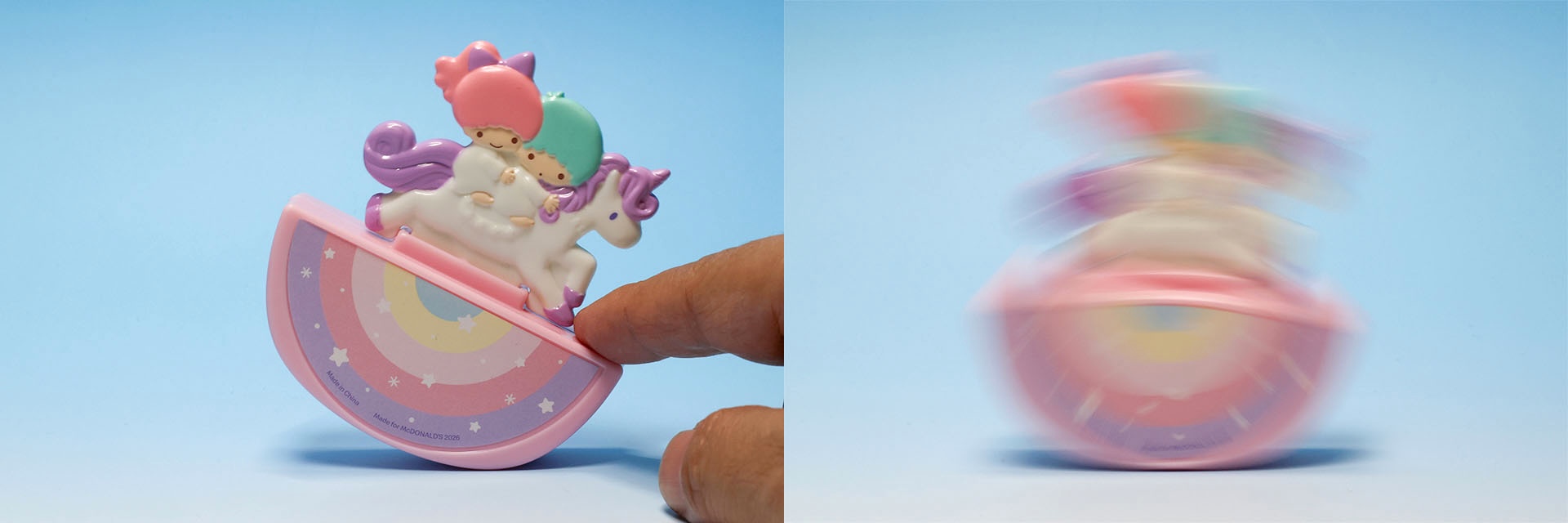 指で押して揺らしてみよう