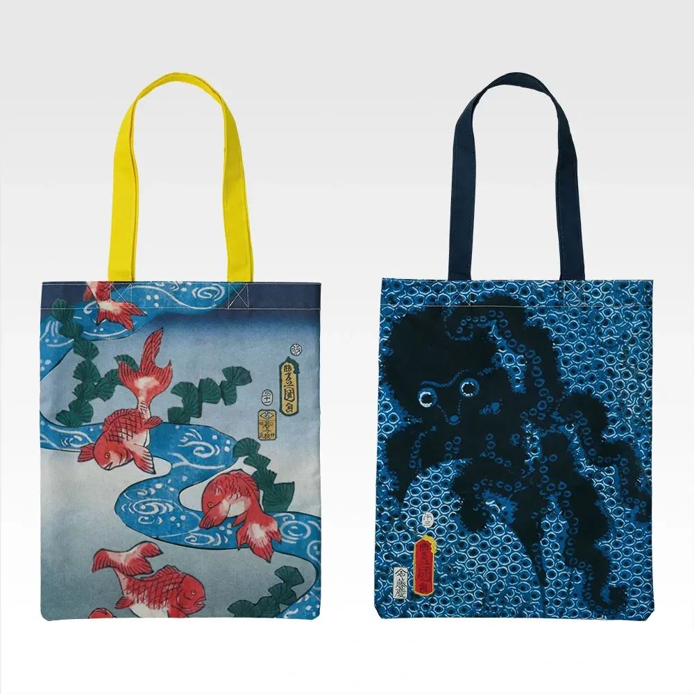 D賞：江戸名所百人美女 着物柄トート