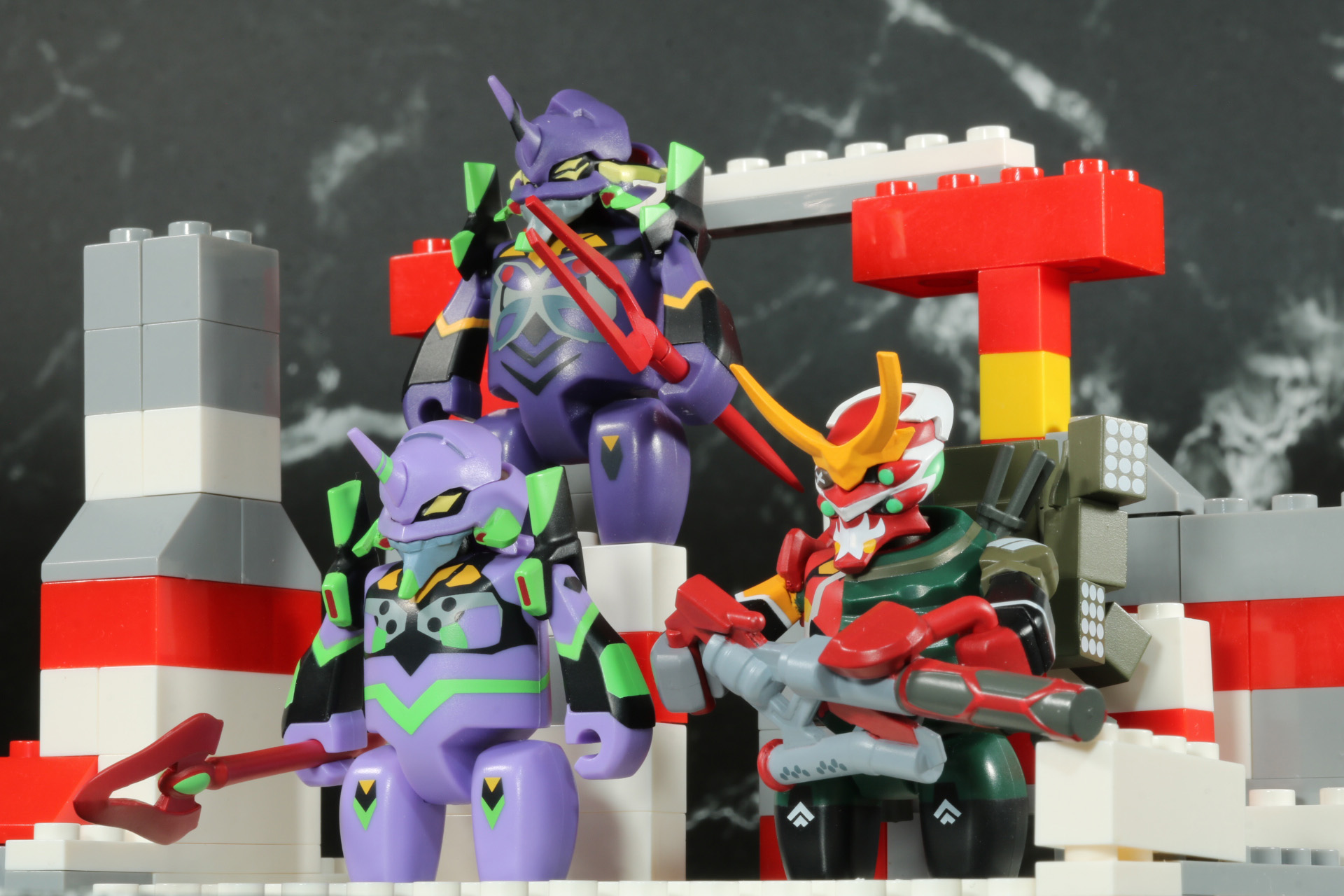 3機のエヴァンゲリオン集結