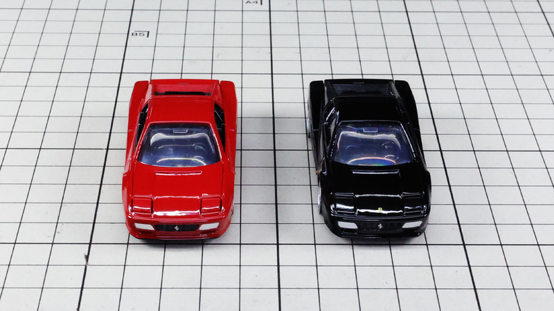 フロント：一目でフェラーリとわかるフォルム