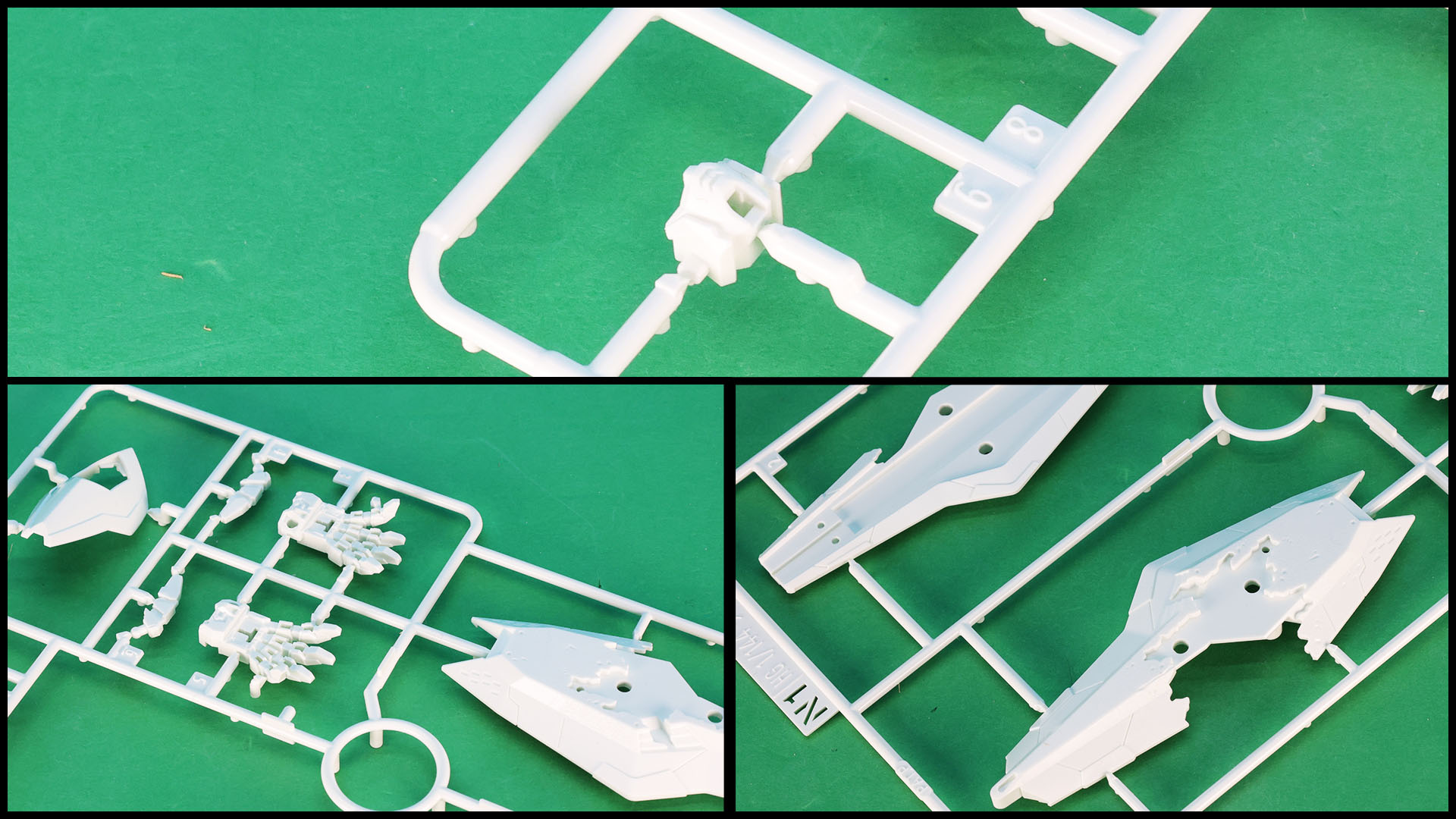 上：マスク、下左：ハンド、下右：損傷シールドの新規パーツが用意されます！