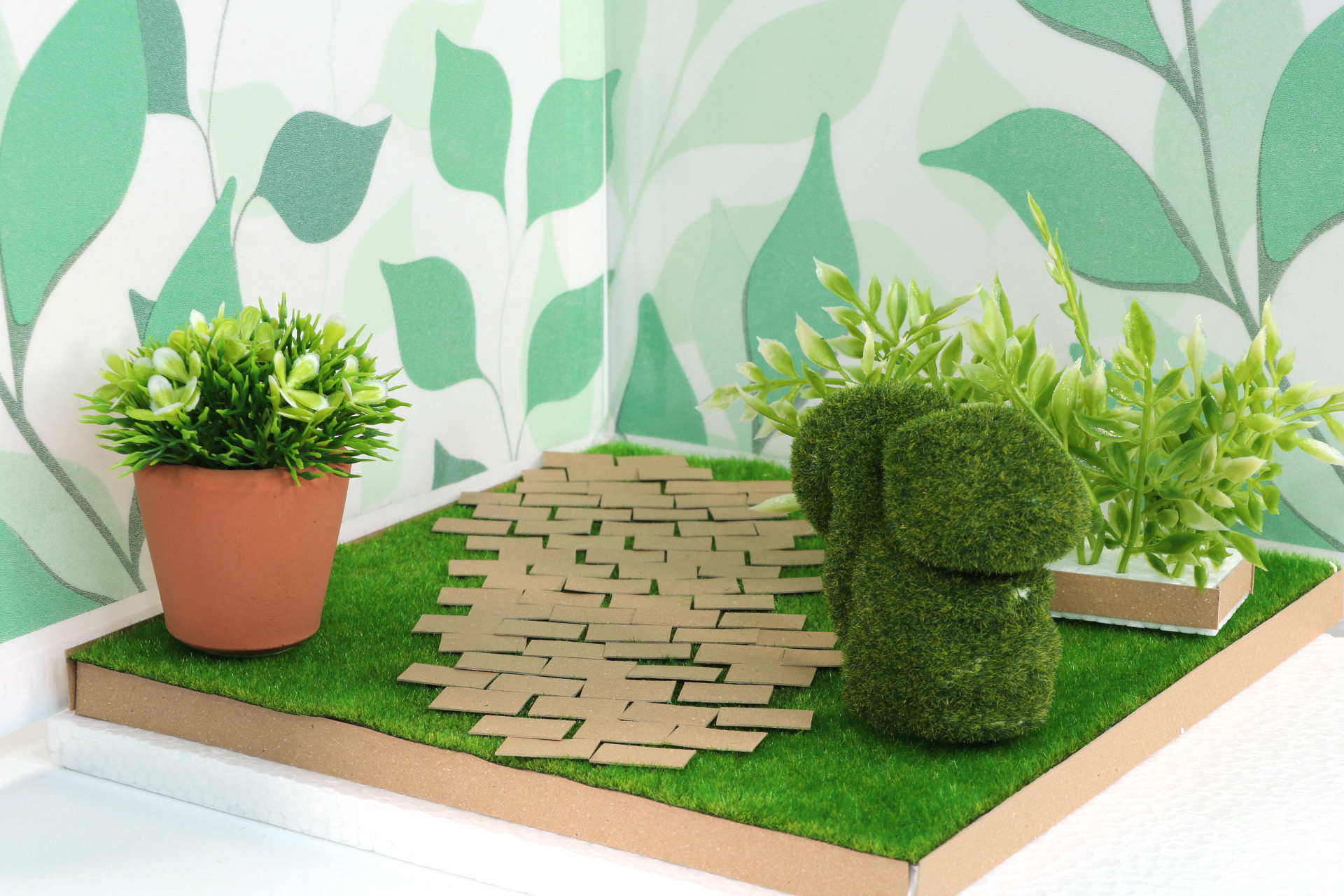 庭園風ジオラマ