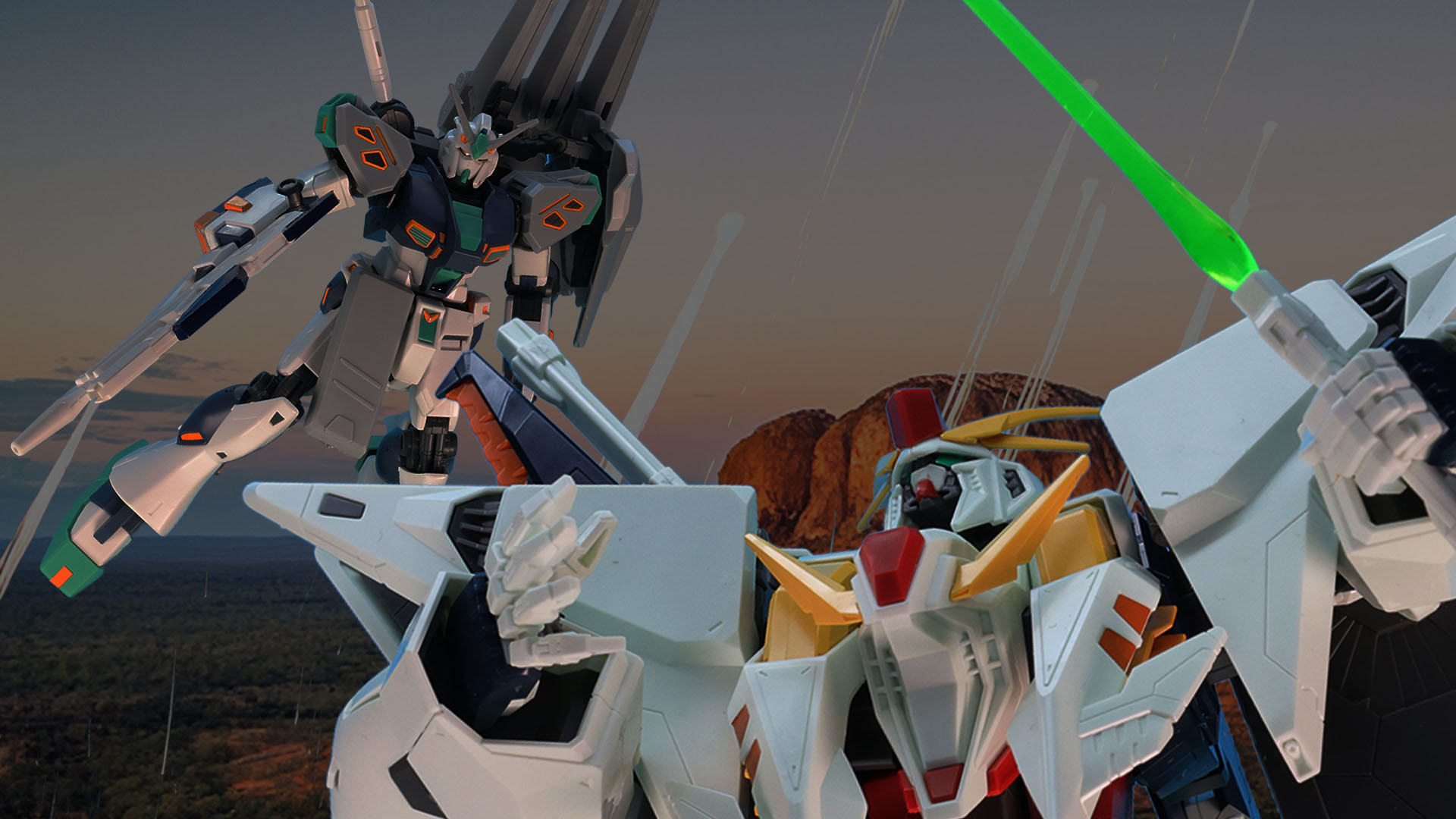 Ξガンダムはアリュゼウスを圧倒するものの、その中から量産型νガンダムが！