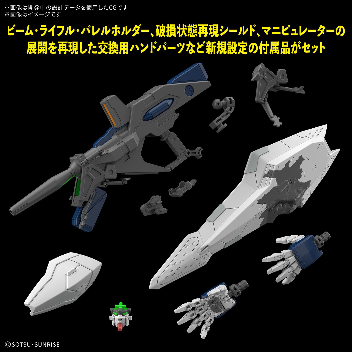 新規設定の各パーツがセットされています！