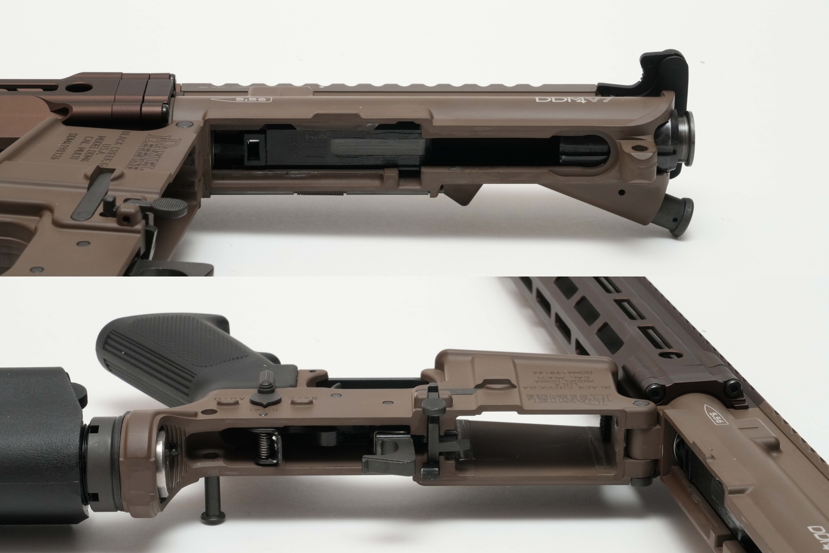 AIRSOFT97で「SUPER ACCURA」カスタムが施された「GHK Daniel Defense DDM4 V7 14.5" CO2 GBBR FDE」の機関部