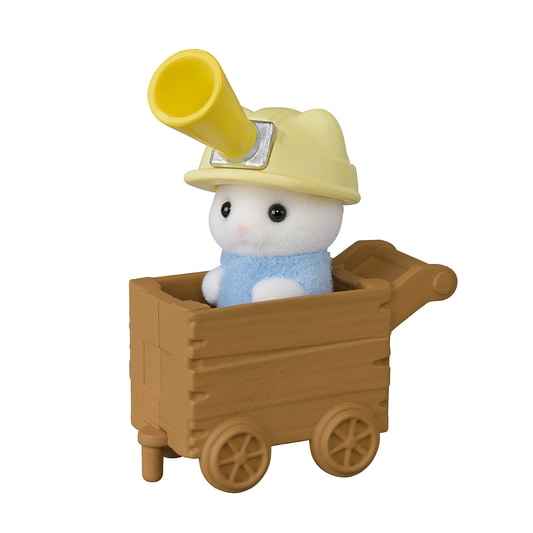 ラテネコの小さい赤ちゃんとヘルメット・トロッコ