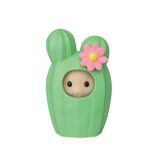 みるくウサギの小さい赤ちゃんとサボテンコスチューム