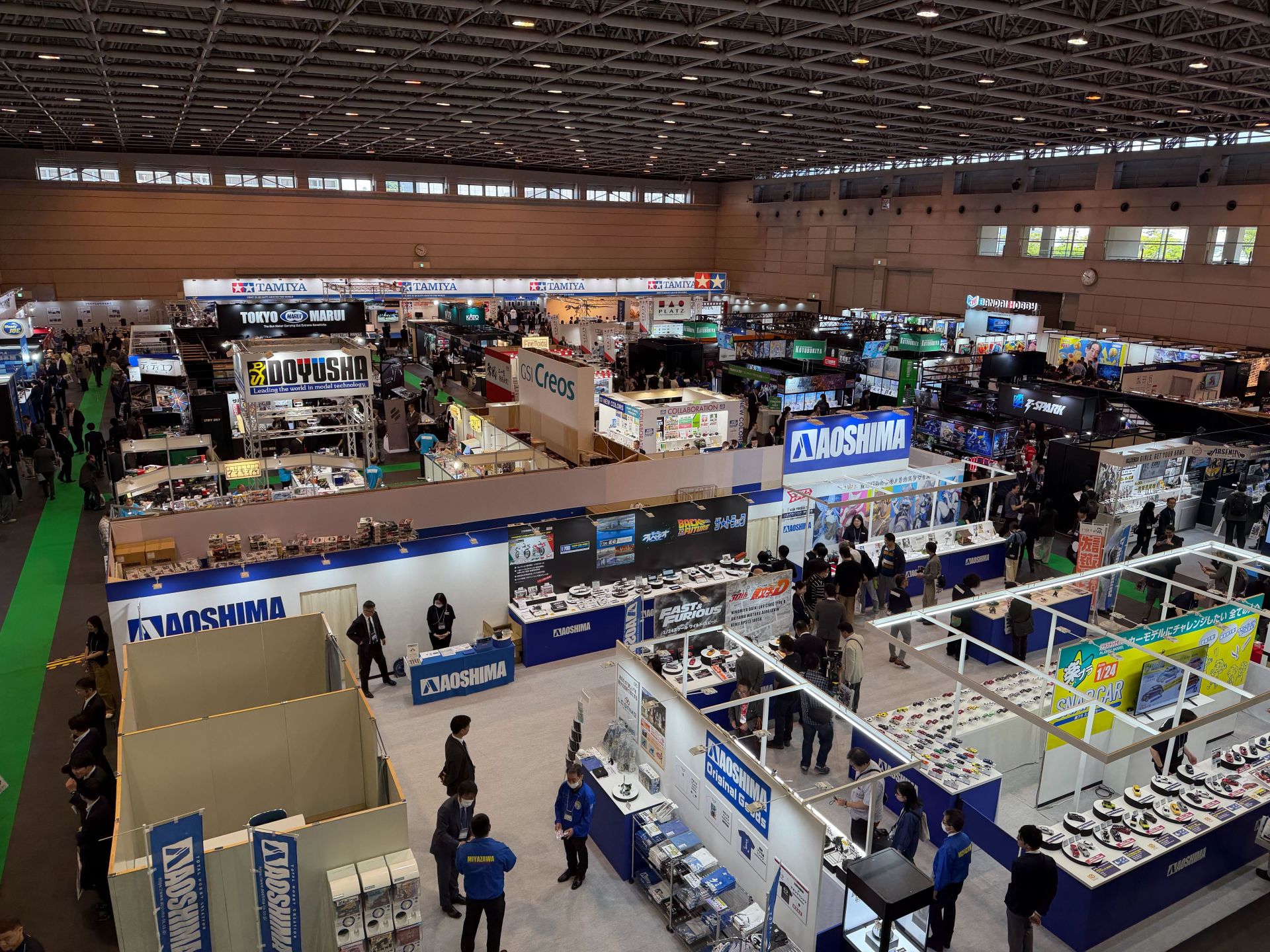 5月13日業者招待日の「第64回 静岡ホビーショー」会場の様子