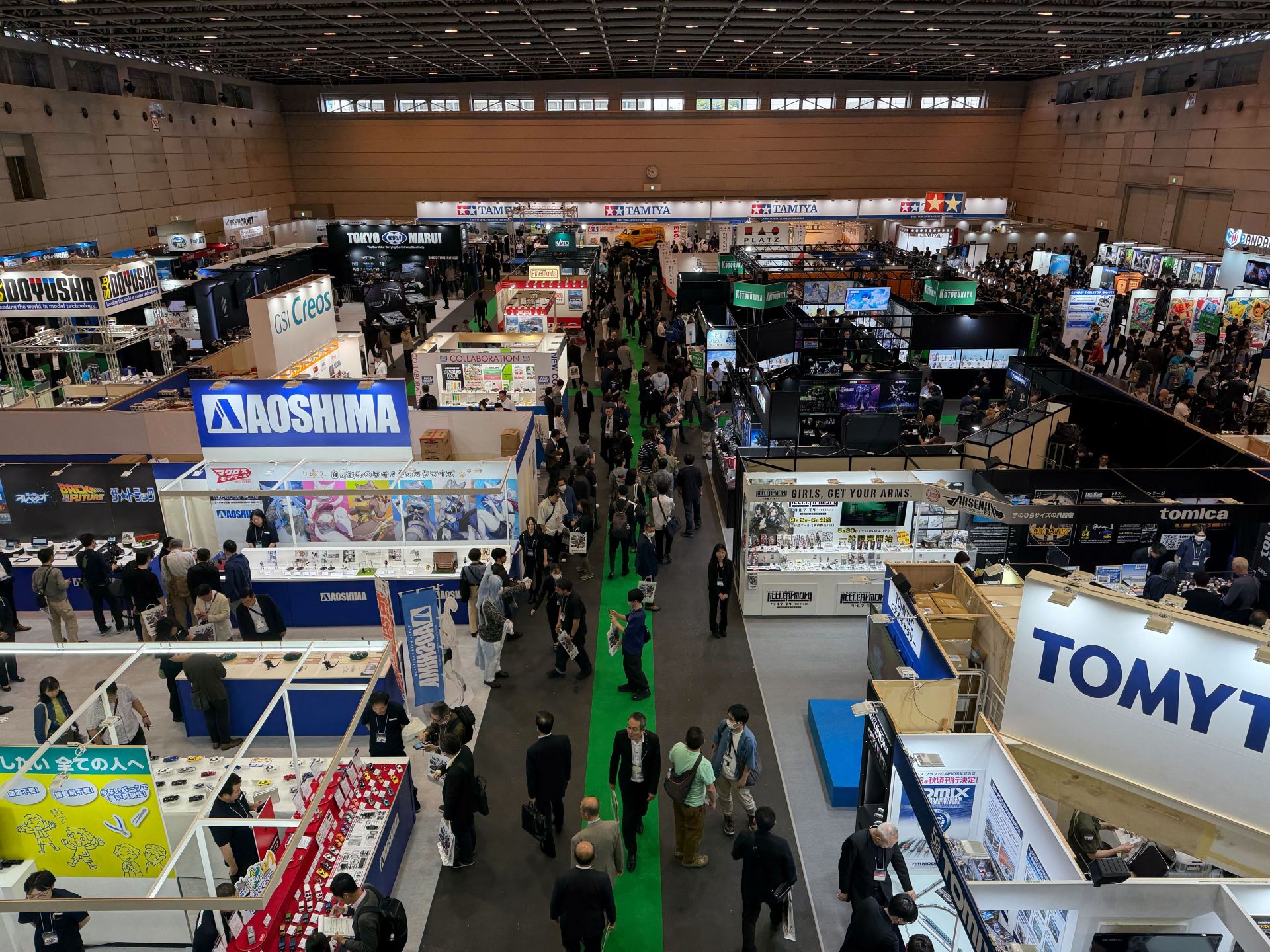 5月13日業者招待日の「第64回 静岡ホビーショー」会場の様子