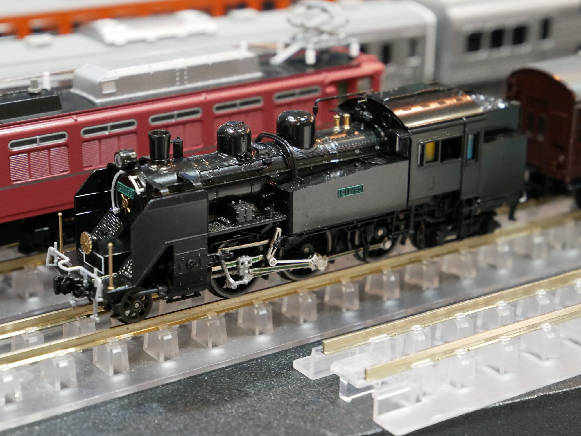 こちらは「C11 190 お召し機」のサンプル。黒光りがなんともたまらない