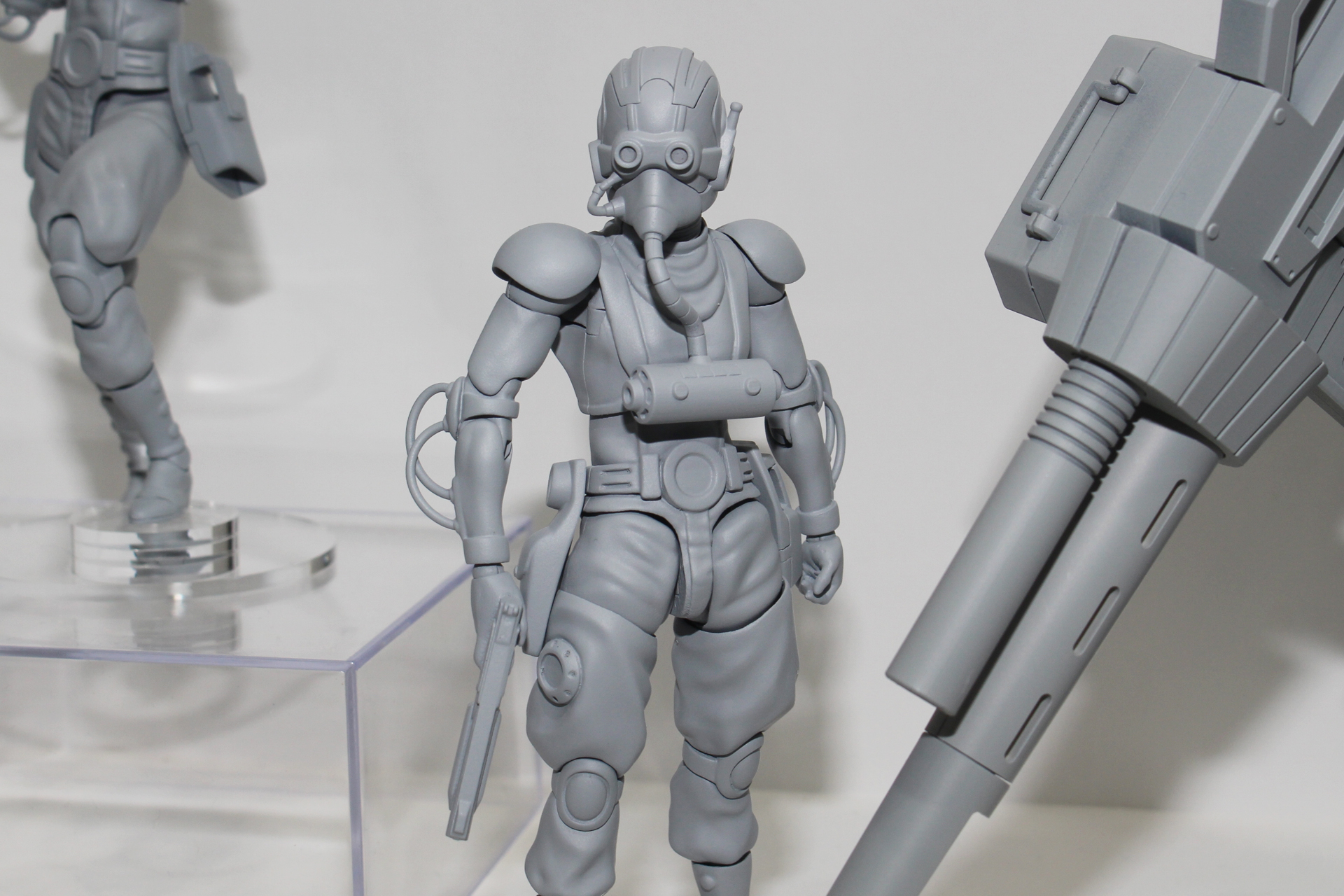 ヘルメットは交換式の仕様となるそうだ。もちろんスコープドッグに搭乗させることも可能だ