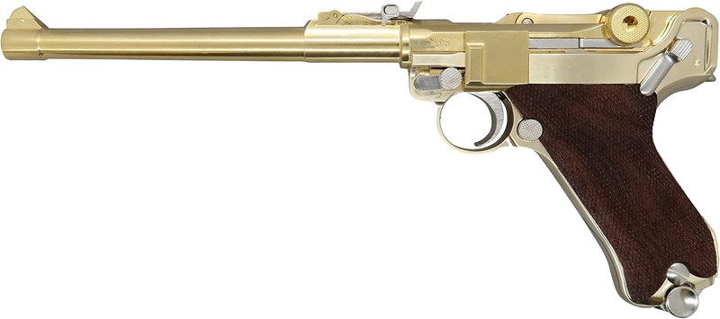 マルシン ルガー P-08 8インチ LANGE LAUF チェッカー木製グリップ