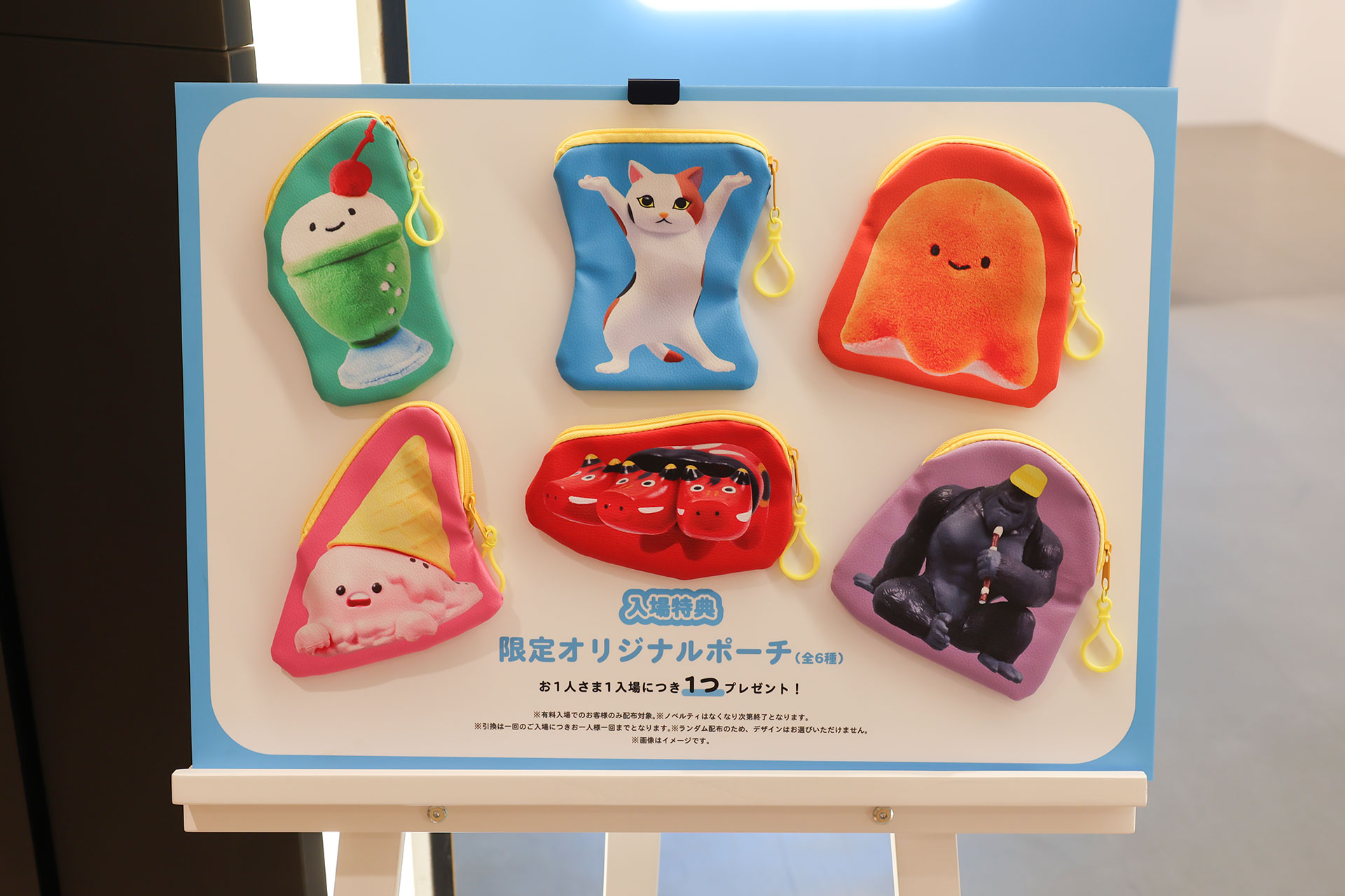 こちらが入場特典の実写ポーチだ