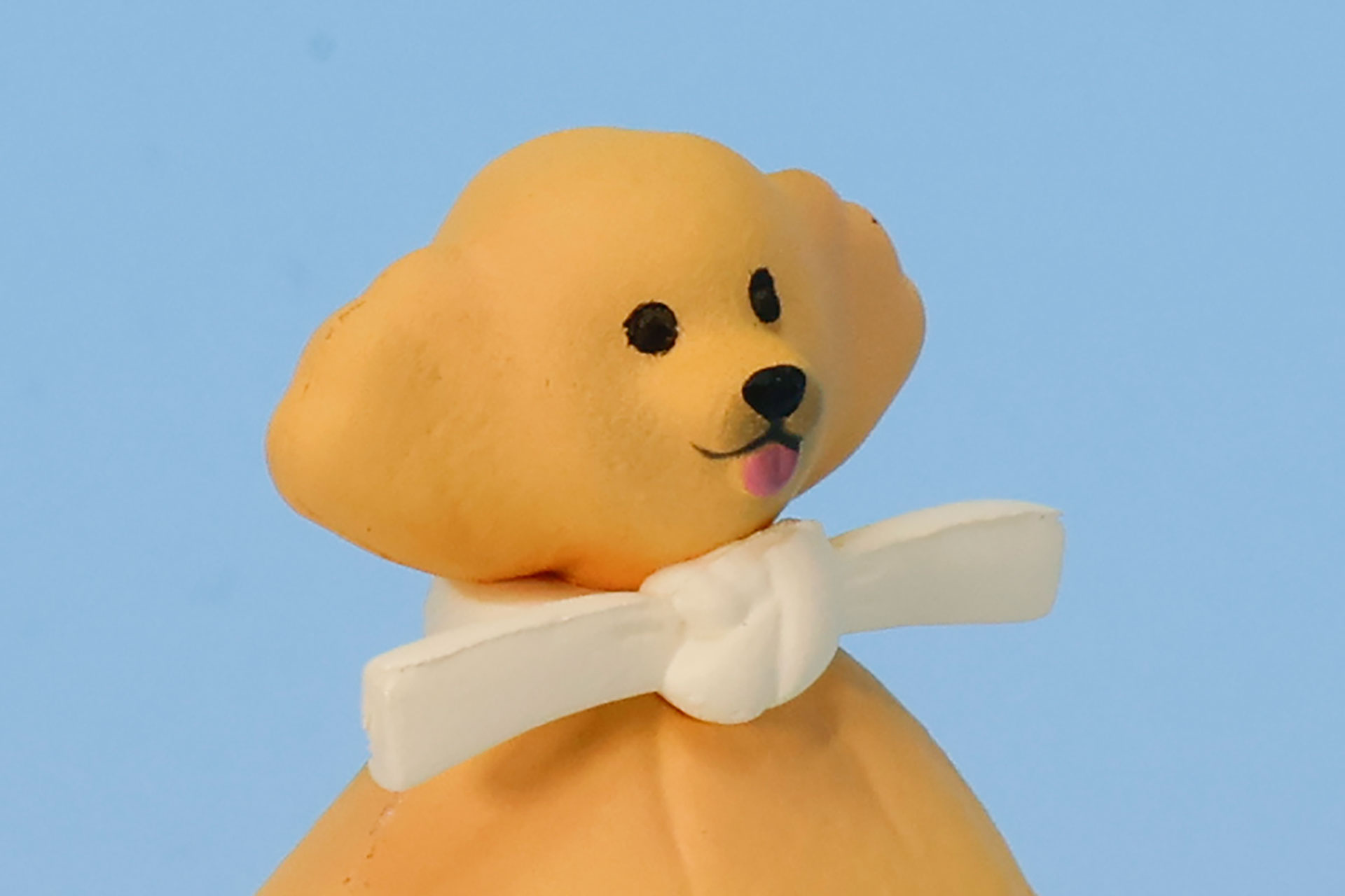 つぶらな瞳とぺろっと出した舌がかわいらしい