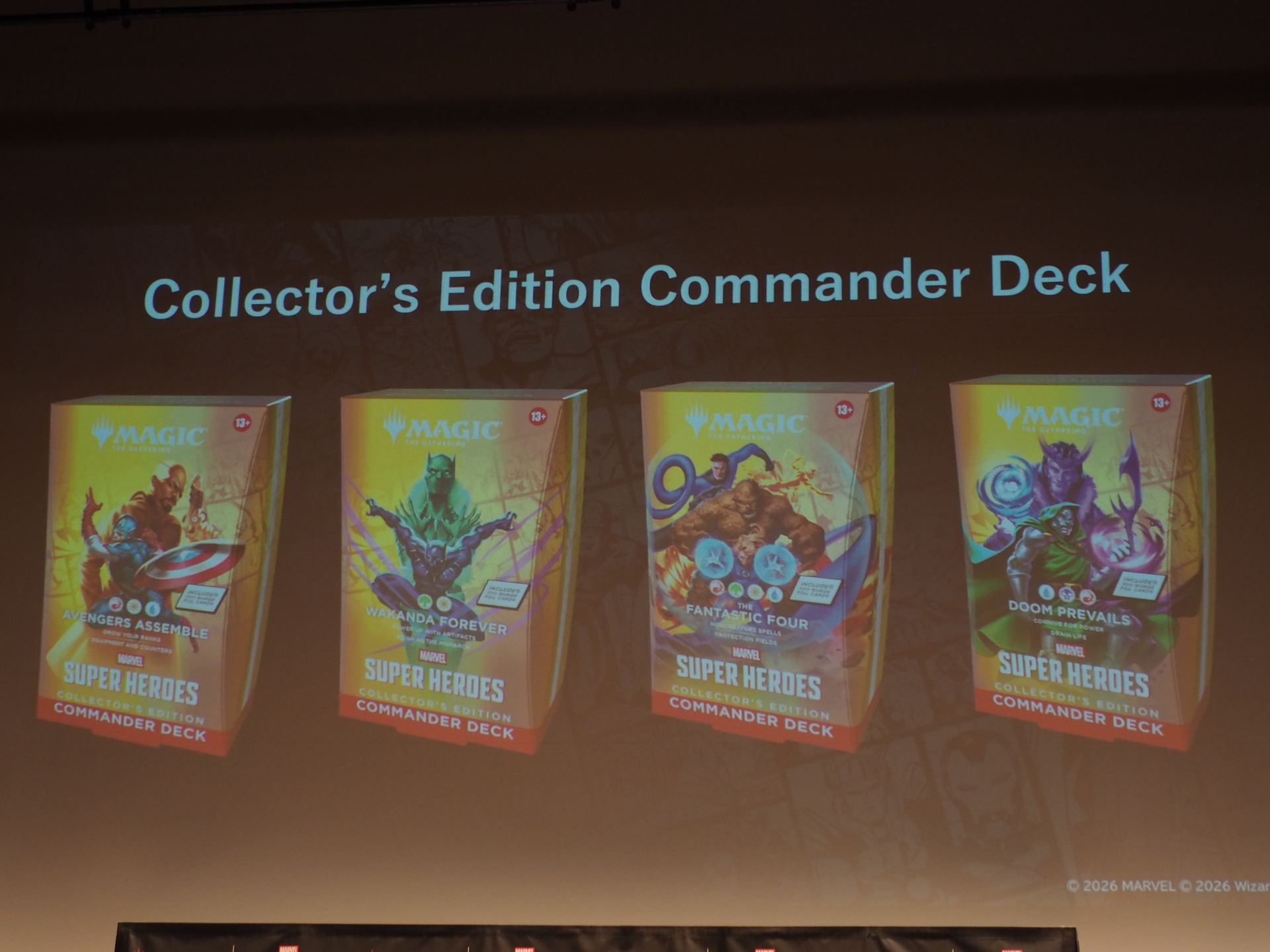 豪華なフォイルカードなどで構成された「Collector's Edition Commander Deck」（英語版のみ）