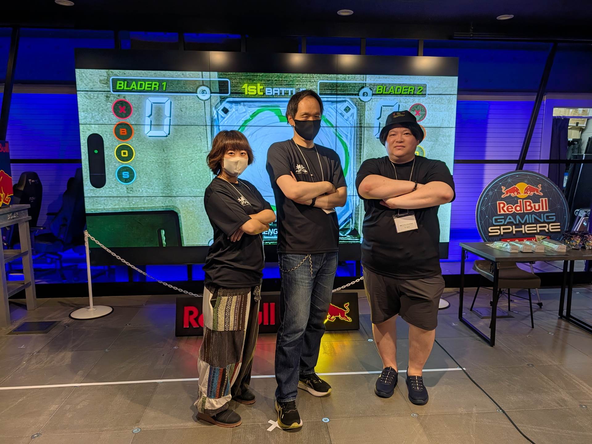 イナッシー(稲垣ヤミー)氏のコミュニティ「板橋ベイブレード会」のチーム「板橋ベイブレード会-ガヤ担当-」も撮らせてもらったが、惜しくも2回戦で敗れてしまったようだ