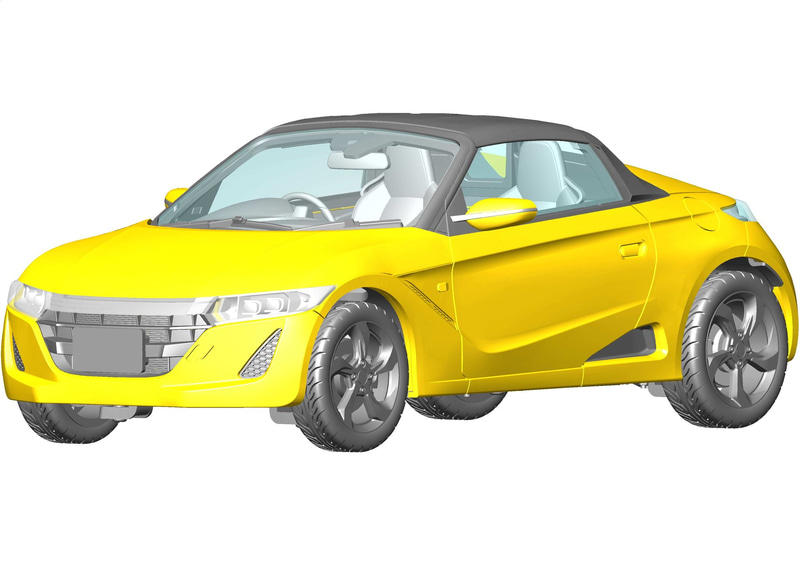 「1/24 車NEXT29 Honda S660(前期型/α/カーニバルイエローII)」