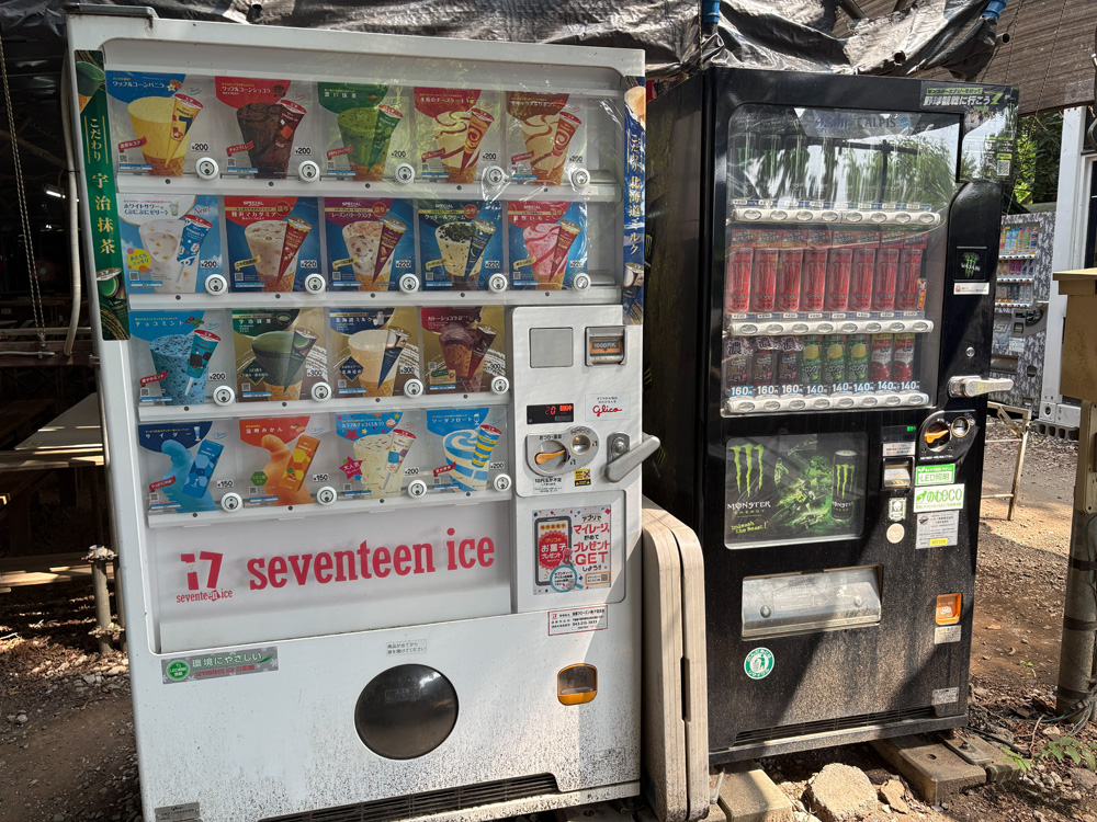 自動販売機の一例。夏に食べるアイスは格別