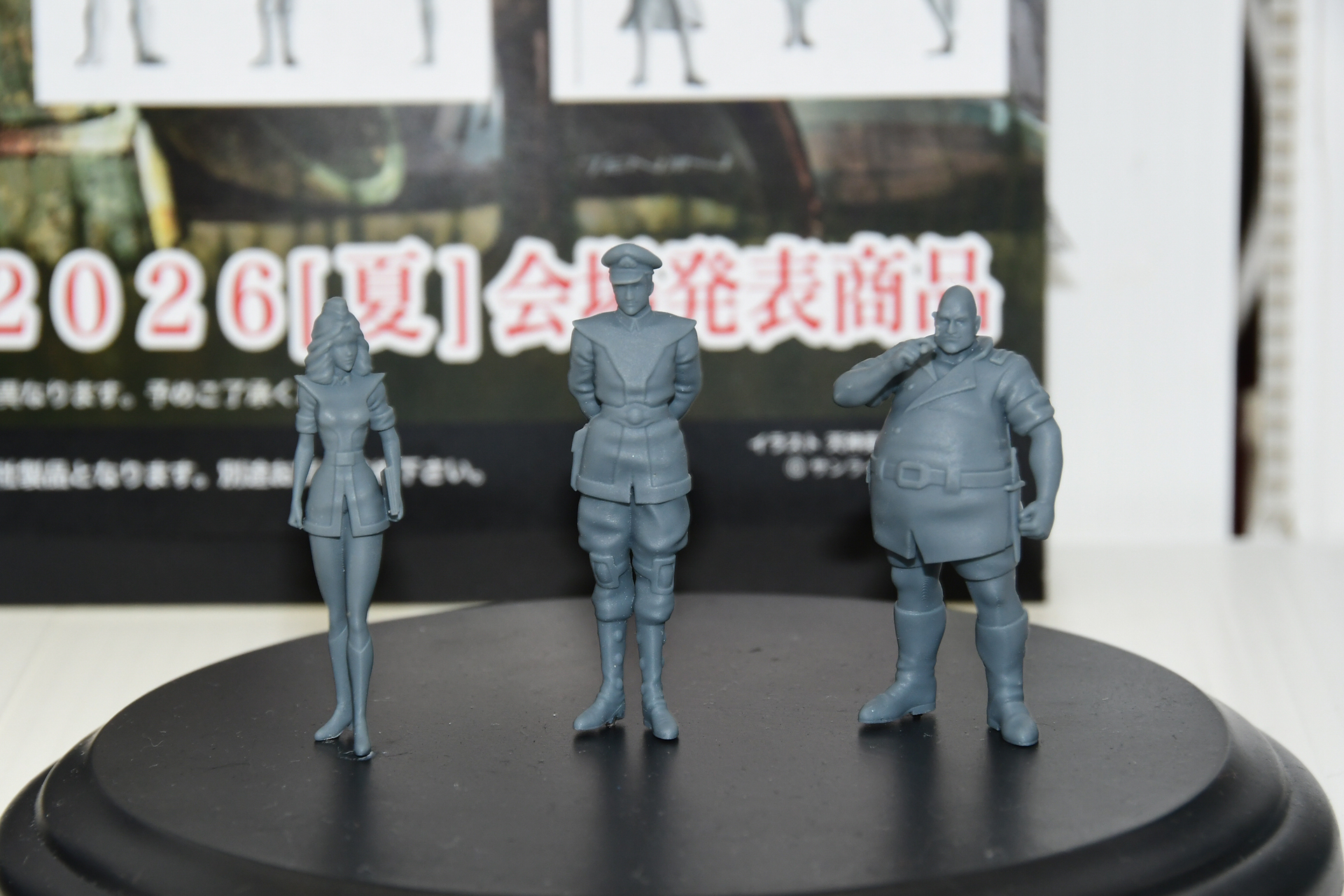 右から太っているのがゴン・ヌー将軍、真ん中がロッチナ、そしてロッチナの秘書。彼女が立体化されるのは「ボトムズ」ファンだからこそ驚くだろう