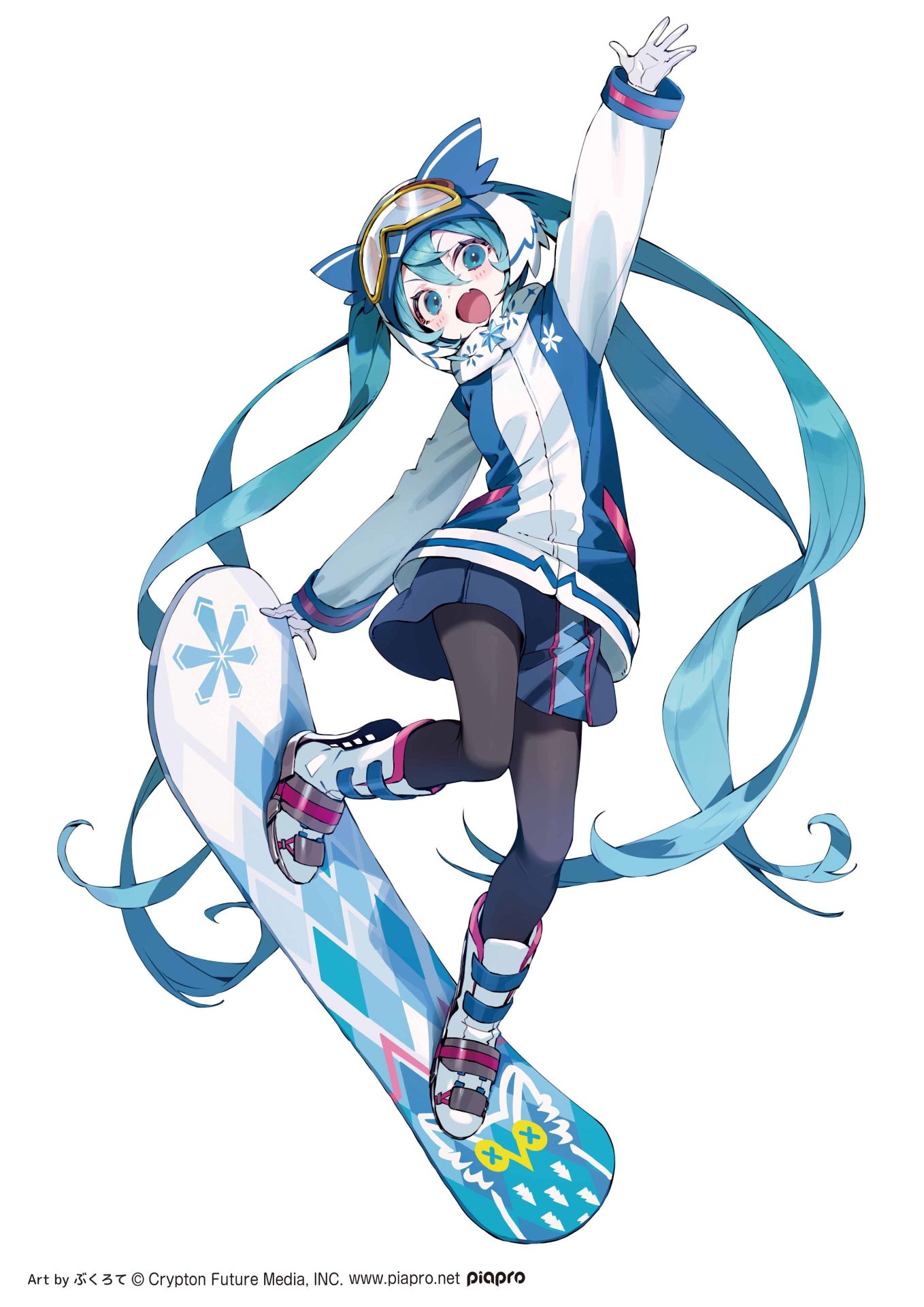 ぶくろて氏描きおろしの「雪ミク 2016ver.」