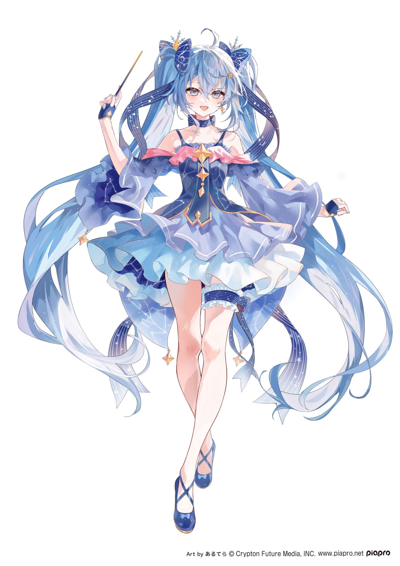 あるてら氏描きおろしの「雪ミク 2017ver.」