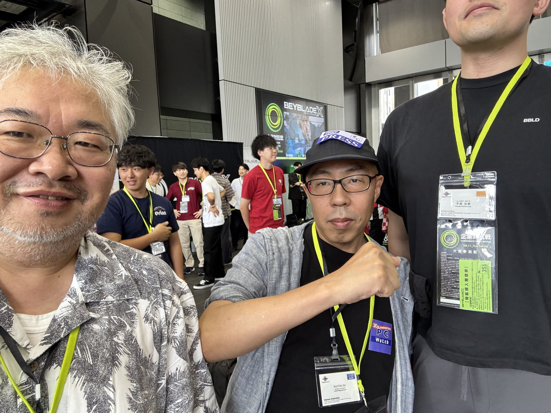 我ら「インプレス」チームはリーダーの営業H氏、編集兼ライターの勝田氏、そして筆者の3人で挑む