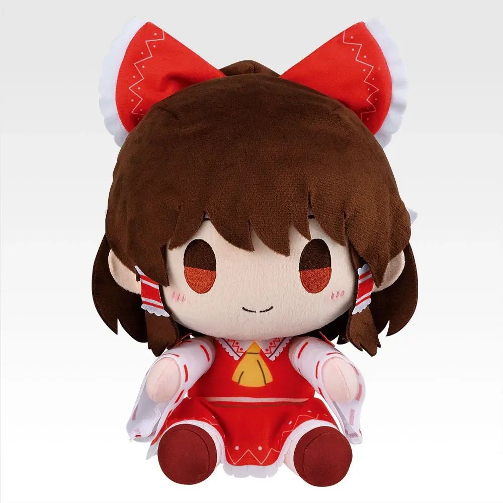 A賞：ちょこのっこぬいぐるみ ぷらす 博麗霊夢、サイズは約25cm