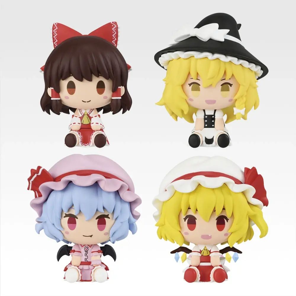 E賞：ちょこのっこフィギュア 全4種。ちょこんとしたフォルムが可愛らしいミニフィギュアで、サイズは約4.5cm