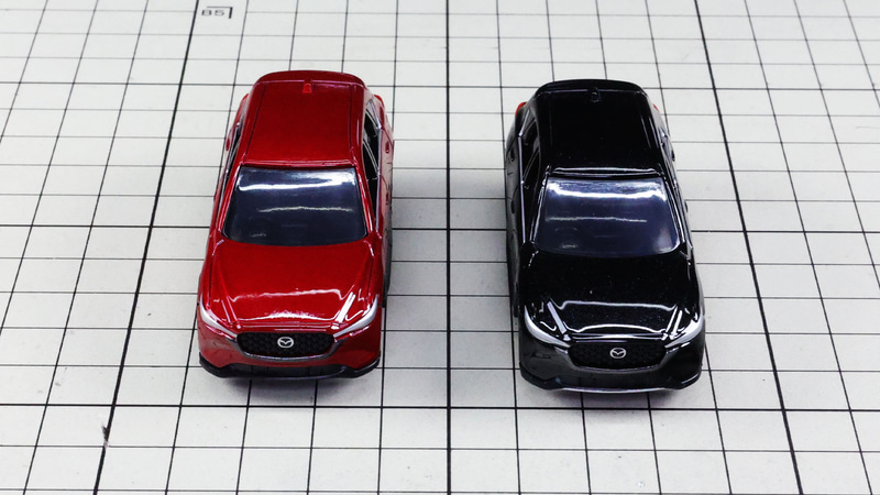フロント：ひと目でマツダの車とわかるデザイン
