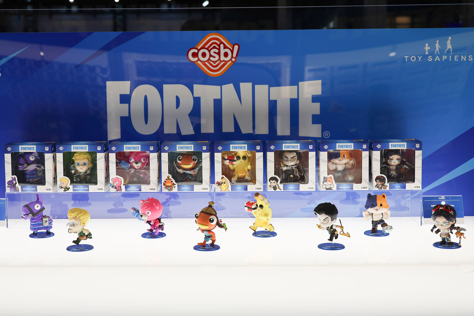 「コスビ」シリーズの「フォートナイト・コレクション」も展示・販売が行われていた