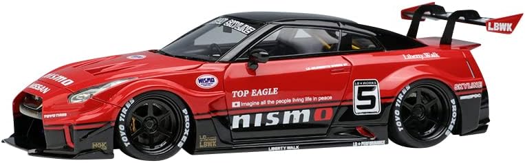 1/43 LB-シルエットワークス GT 35GT-RR GTウィング レッド/ブラック