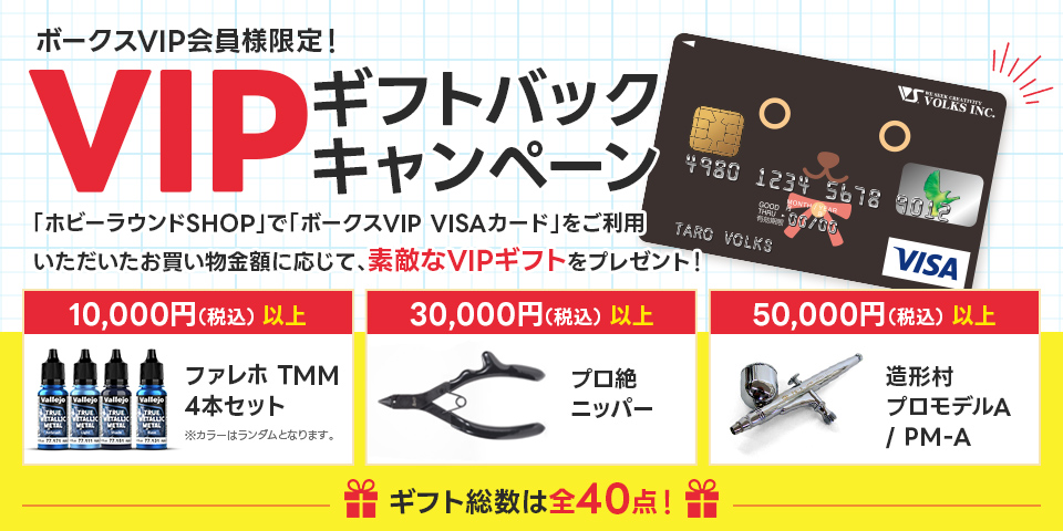 「ホビーラウンド35」では「VIPギフトバックキャンペーン」も初導入