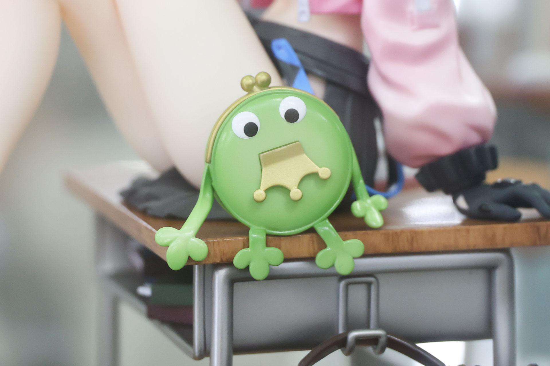緑色のマスコット風小物もかなり目立っている