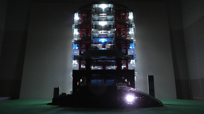 フルカラーLED（全7色）を23カ所に配置しています