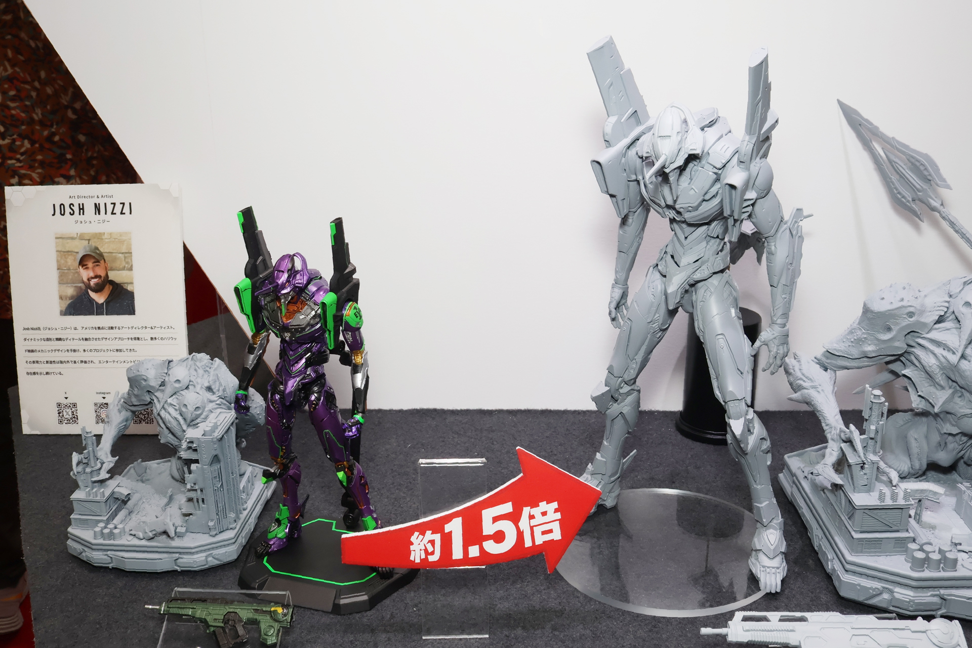 ジョシュ・ニジー氏によるエヴァ初号機のデザインを元に、全高約300mmのフィギュアとして設計。各所のディテールもスタチューに準じている