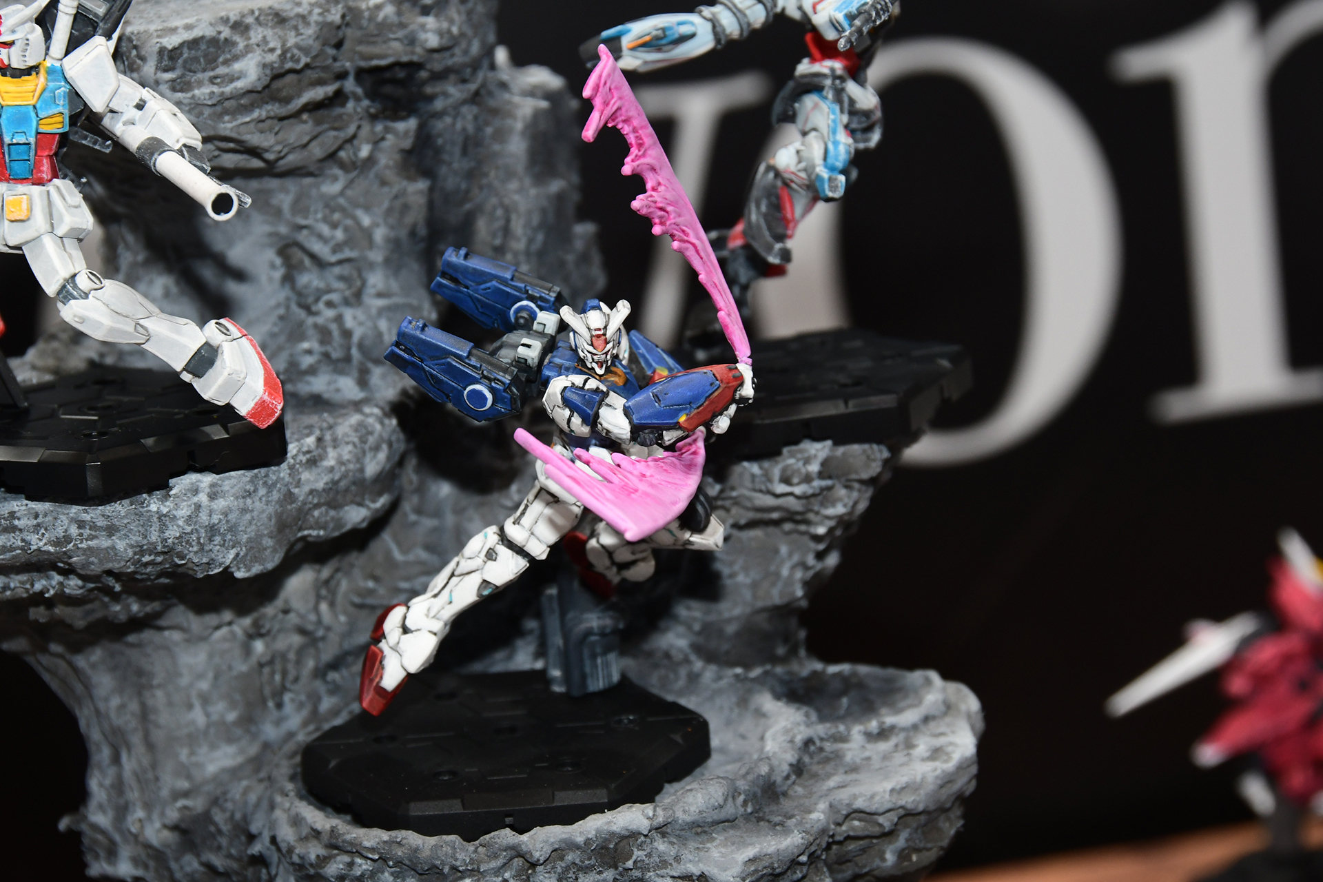企画者お気に入りの「ガンダムZERO」。この機体は神山健治氏が監督を務める新作アニメーション『機動戦士ガンダムRG XARX-ZERO（アレックスゼロ）』に登場する