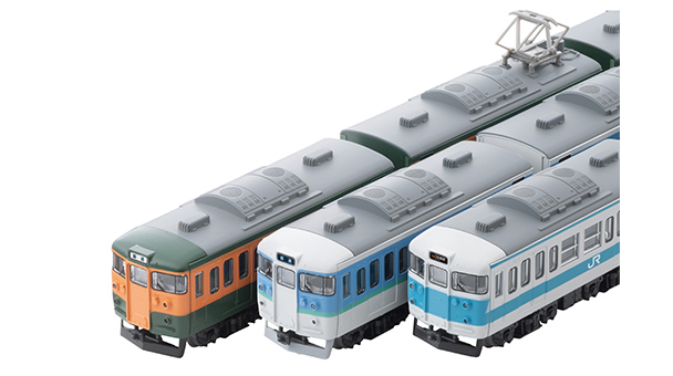 鉄コレポケット第3弾「懐かしの近郊電車編」。JR115系（湘南色）、JR115系（長野色）、JR113系（阪和色）を収録