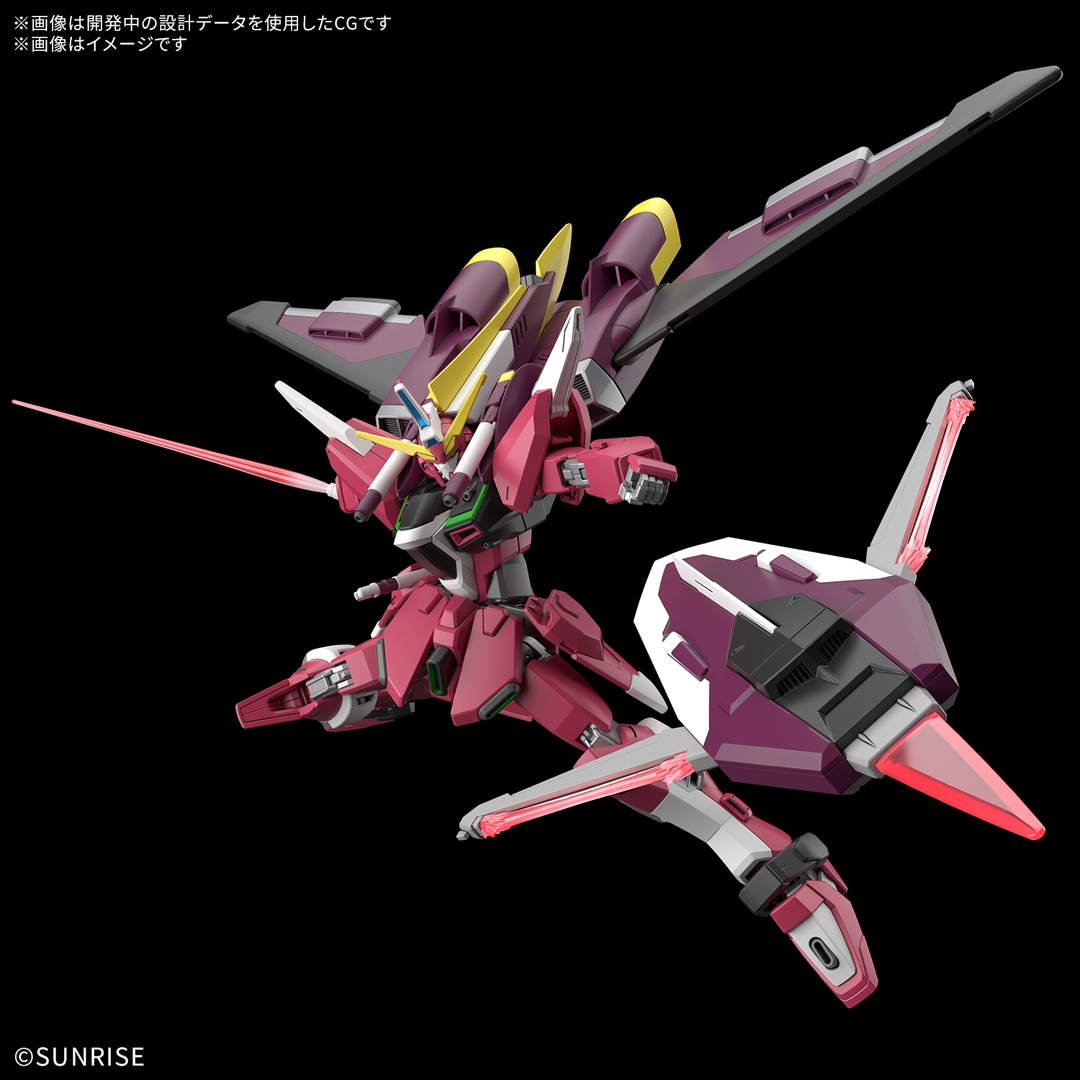 「HG 1/144 インフィニットジャスティスガンダム&ブースターユニット（仮）」。2027年2月発売。4,070円