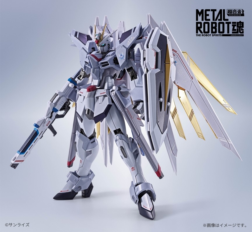「METAL ROBOT 魂 ＜SIDE MS＞ ライジングフリーダムガンダム ラディアンスグランジャー」。「GUNDAM-Con2027 SIDE MAKUHARI」にて2027年1月先行販売。26,400円