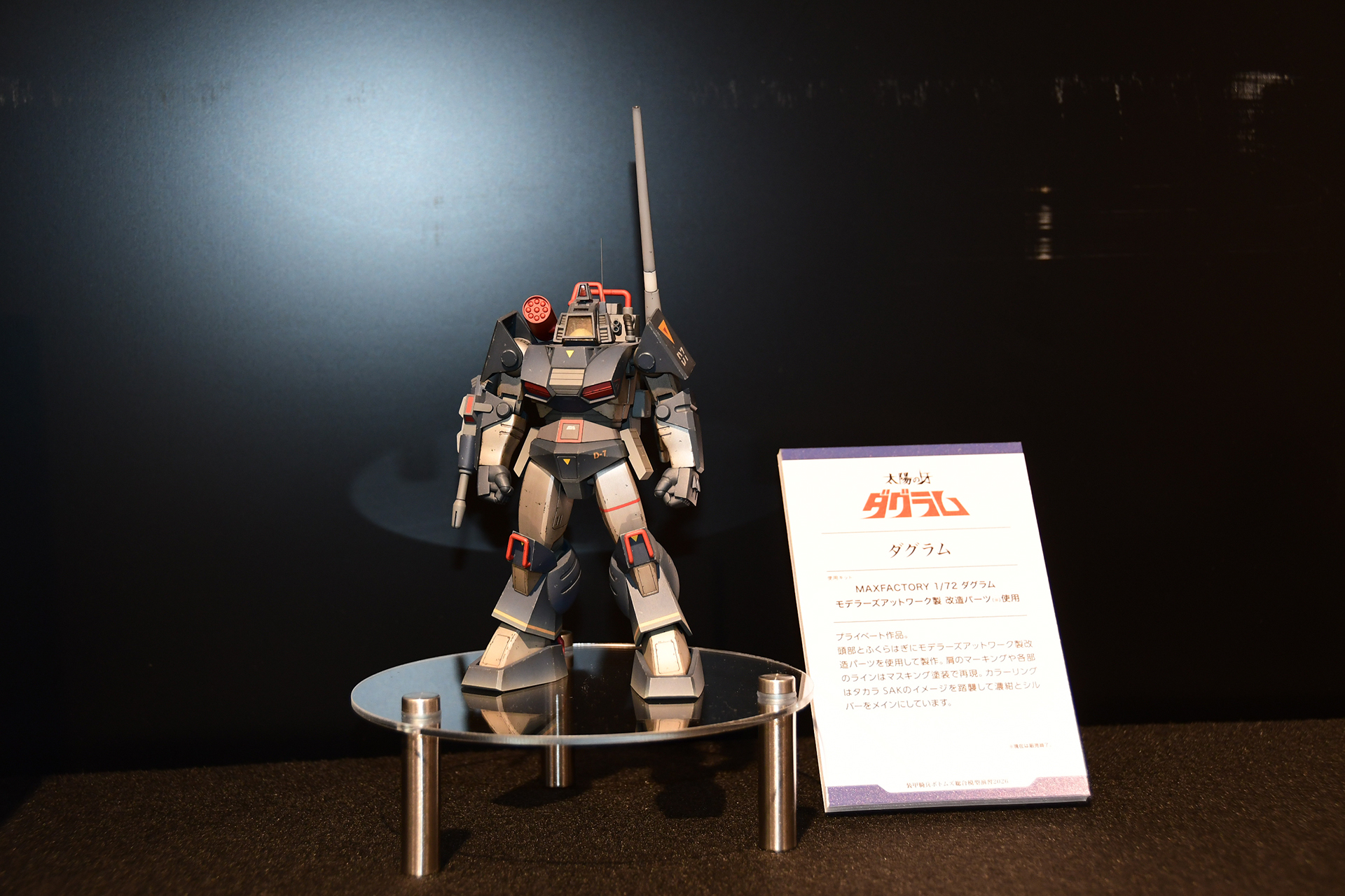 マックスファクトリーの「PLAMAX」での「ダグラム」の作例を多数展示
