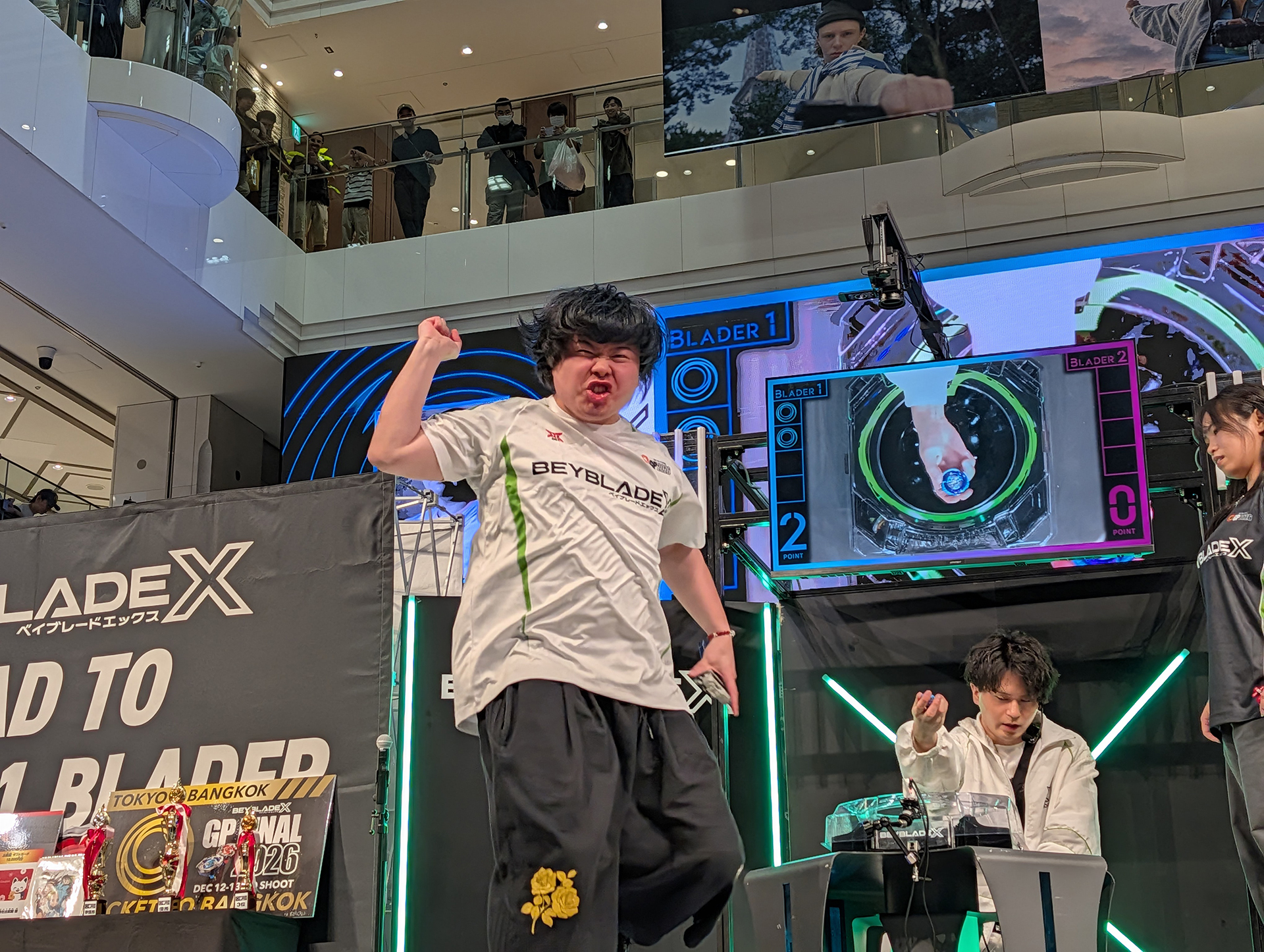 優勝の瞬間のトキョモ選手