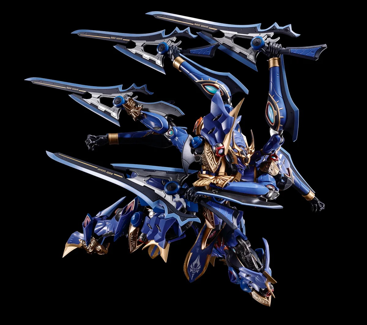 METAL BUILDのアイデンティティたるダイキャスト合金パーツ。各部関節、瓦装甲裏、鱗状の装甲、腕部ブレードフィンなどに採用されている。
