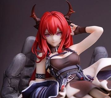 アークナイツ」より、マドロックがゲーム内衣装「安息の午夜DN06」の姿