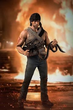 ランボー Rambo First Blood アクションフィギュア Amazon.com: Hiya Toys Rambo: First Blood Exquisite Super