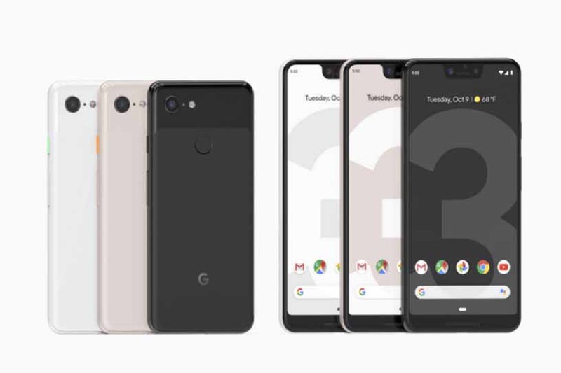 Google Pixel 3(左)とPixel 3 XL(右)