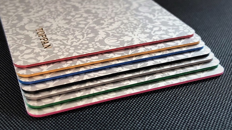 カード側面の着色